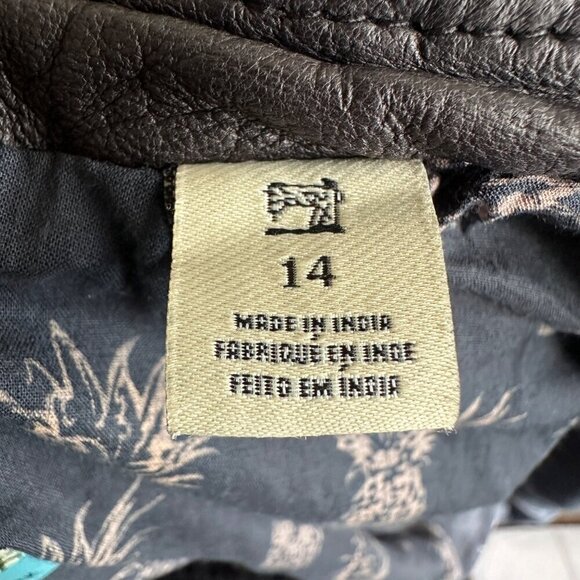 Scotch & Soda Black Leather Hooded Zip Moto Biker Jacket RARE Small - Picture 11 of 13